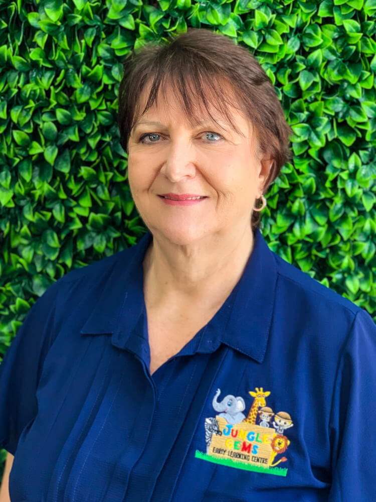 Hi, I’m Gail. I have been part of the Jungle Gems journey from the beginning. I have seen my two daughters, Samantha and Nicole, spend countless hours bringing this dream to life. The girls always said they wanted a family run centre and that’s exactly what they have created. You’ll see me on the front desk welcoming all our little gems. I’ll also be putting my bookkeeping skills to good use and making sure all the behind the scenes paperwork is kept in check.
I look forward to greeting you as you walk through reception.